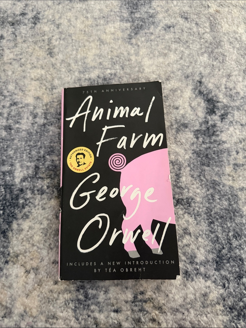 George Orwell Animal Farm Paperback Book - Pink and Black